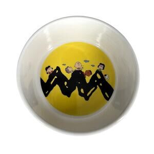 PEANUTS PET BOWL – CHARLIE BROWN & FRIENDS – 5" STONEWARE – VINTAGE STYLE